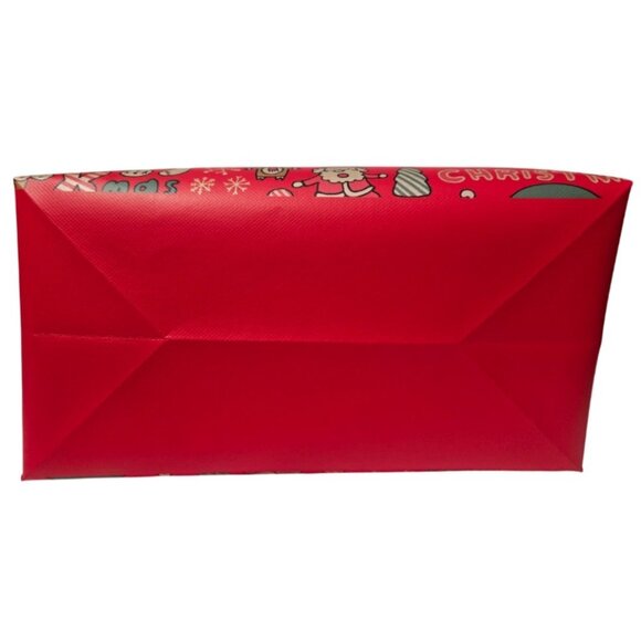 3 Pc. Christmas-Themed Large Gift Bag 1 Pair Socks Plastic Tumbler Gift Set NEW - Picture 12 of 16